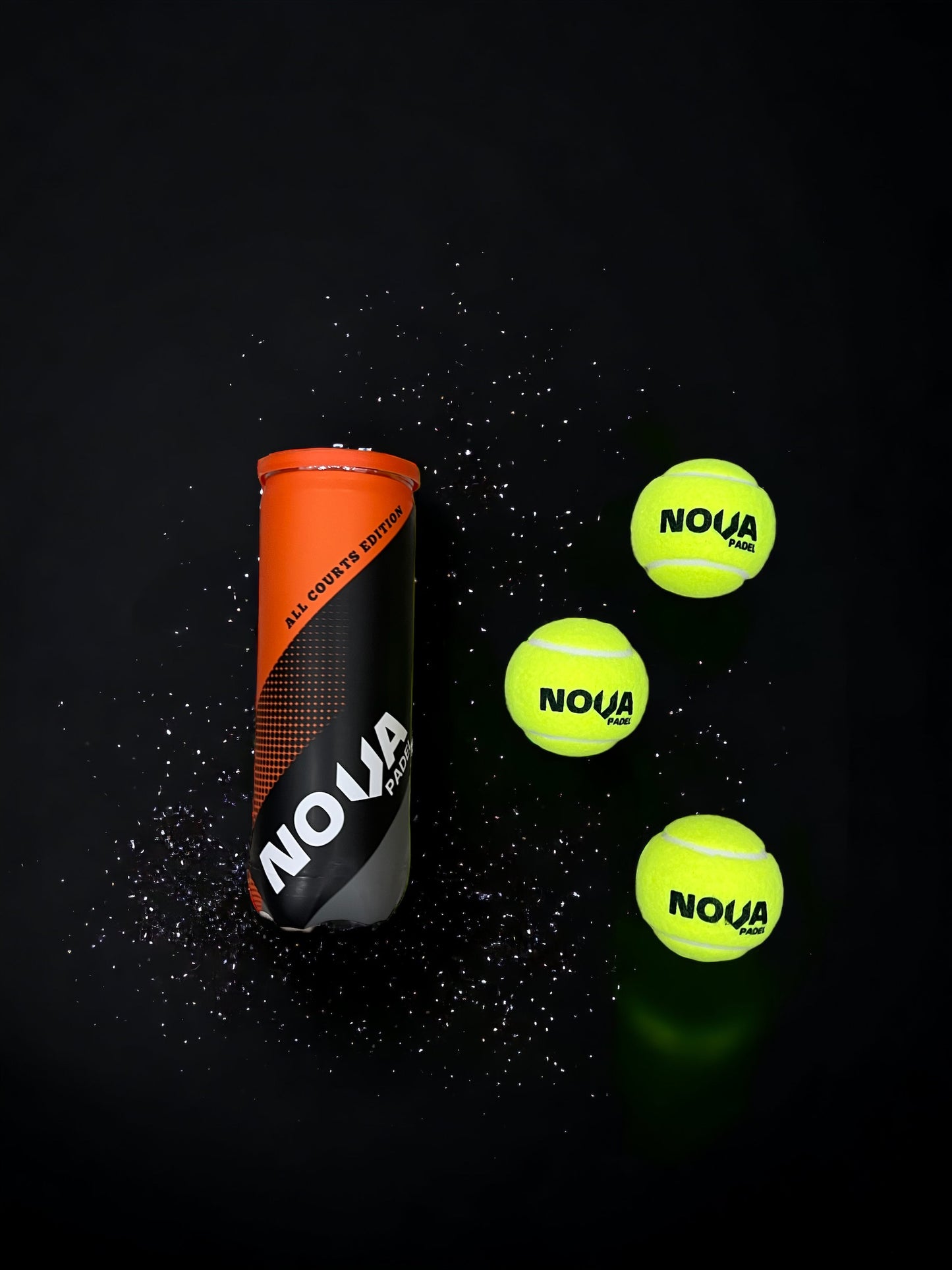 1 Tubo - Nova Padel Balls - All Courts Edition